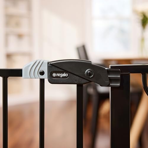 Regalo Safety 29"-49" Extra Wide Baby Gate, Bottom of Stairs & Doorways - Image 5