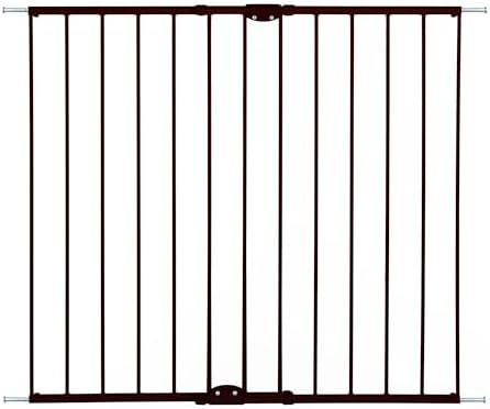Toddleroo Easy Swing & Lock Baby Gate for Top of Stairs: 36" Tall, Bronze - Image 2