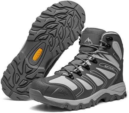 NORTIV 8 Men's Ankle High Waterproof Hiking Boots - Image 4