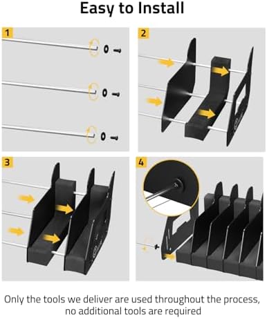 CVLIFE Pistol Rack for Gun Safe Handgun Rack Pistol Holder 8 Slots - Image 5
