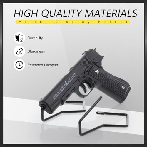Yaocom 80 Pack Pistol Display Stand Gun for Pistols, Single Style - Image 4