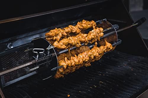 Napoleon Rotisserie Shish-Kebab Skewer Set - Fits Most Spit Rods, 6 skewers, 2 Rotisserie Plates, Does Not Include Rotisserie - Image 5