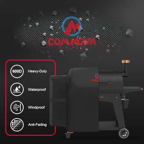 Comnova Grill Cover for Pit Boss Austin XL - 600D Wood Pellet Smoker Cover for Pitboss 1000 Series, Premium Pellet Cover for Pit Boss Austin XL 1000, Rancher XL 1000, 1100 Pro, 1150, and Z Grill 1000 - Image 3