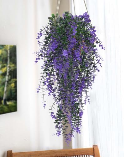RECUTMS Artificial Plants Fake Eucalyptus Plants Faux Hanging Vines Outdoor - Image 4