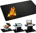 Under Grill Mat for Masterbuilt Gravity Series 1050 Digital 2021-2026, Heavy Duty Silicone Fiberglass BBQ Protector Mat Fire Resistant Oil Proof Easy Clean Outdoor Patio Grill Pad by Unknown