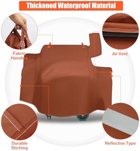 QuliMetal Grill Cover for Green Mountain Daniel Boone Prime WiFi Grills - Image 4