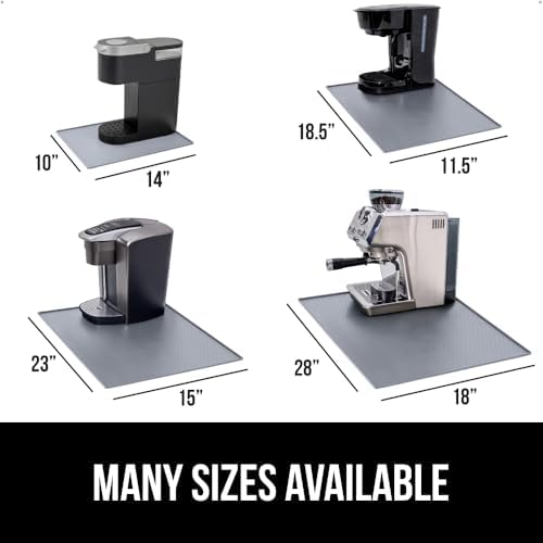 GORILLA GRIP Silicone Coffee Mat, Espresso Bar Essentials, 11.5x18.5, Gray - Image 5