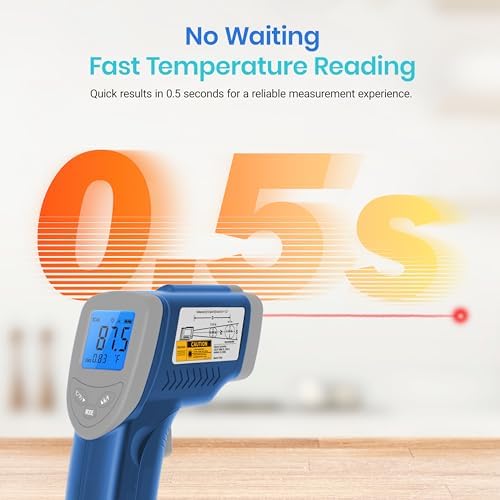 Etekcity Infrared Thermometer Laser Temperature Gun 774, Blue - Image 5
