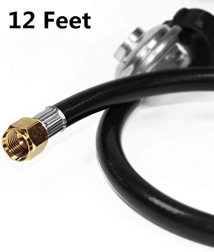 12 Feet Propane Regulator Hose with Tank Gauge for Gas Grill and Fire Pit - Image 4