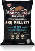 Bear Mountain Alder BBQ Wood Pellets for Smoker and Grill, 20 lb Bag - All-Natural Hardwood for Outdoor Barbecue Smoking and Grilling with Delicate Sweet Smoke Flavor by BearMountainBBQ