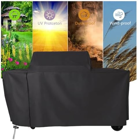 Grill Cover for Traeger Woodridge Pro and Woodridge Elite Grills,Waterproof Wood Pellet Smoker Cover for Traeger BAC776 BAC775 Woodridge Pro/Elite TFB97JLH TFC97XLH Grill Accessories - Image 5