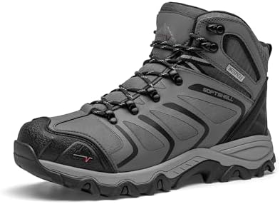 NORTIV 8 Men's Ankle High Waterproof Hiking Boots by NORTIV8