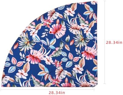 Outdoor Patio Tablecloth with Umbrella Hole, Blue, 60 Round with zipper - Image 4