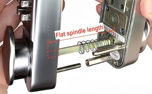 Flat Spindle Thick Door Extension Kit for Mechanical Locks & Deadbolt Locks - Image 6