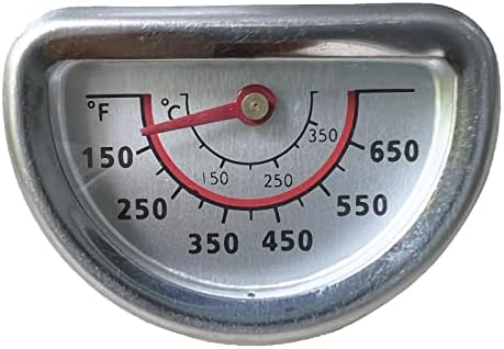 Hiorucet Grill Lid Thermometer Heat Indicator Replacement for Charbroil 463241314, 463241313, 463241413 Grill Model, BBQ Grill Temperature Gauge Replacement Part for Char-Broil 463241414, 463241013. by Hiorucet
