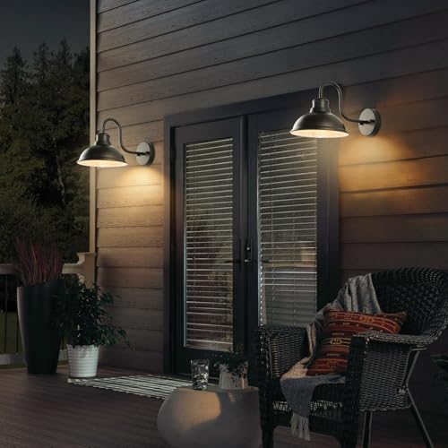 12" Barn Light Outdoor Wall Lights 2 Pack Large Exterior Lighting Fixtures - Image 2