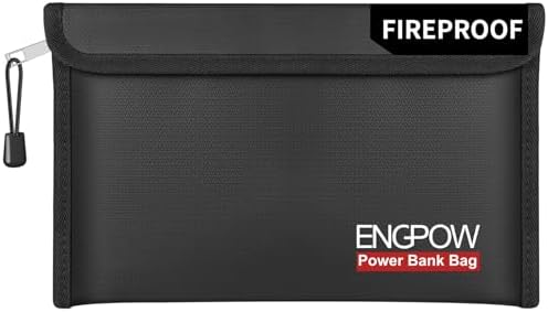 ENGPOW Fireproof Organizer Travel Safe Bag, Portable Electronic Carry Case by ENGPOW