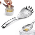 5-in-1 Stainless Steel Cooking Spoon,Multifunctional Stainless Steel Spoon,Egg Separator and Bottle Opener,Kitchen Cooking Tools for Potato Garlic Masher(Style 1) by Unknown