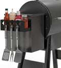 Linidcoud 1 Pack Metal Magnetic Spice Rack Organizer for Pellet Grill Accessories, Outdoor Grill Storage for Most Pellet Smokers, Ironwood Series, Pro Series, Z-Grills, Pit Boss by linidcoudhome