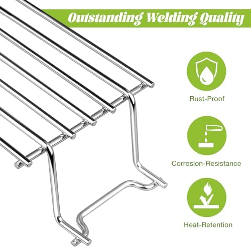 7641 Warming Rack for Weber Spirit I/II 300 Series E310 Grill Parts Gas Grates Replacement S310 SP310 E320 S320 SP320 E315 S315 with Front Control - Image 2