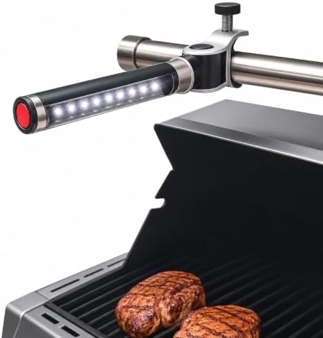 Light Accents 180° LED BBQ Grill Light | Blackstone Griddle and Weber Grill | Outdoor Grilling Gifts for Men Dad Husband, Portable Grill Accessories, Flexible Outdoor BBQ Light by LIGHTACCENTS