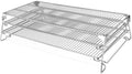 Jerky Racks for Smoker,Extra-Large 29-Inch 3-Tier Foldable Sliding Rack for Traeger Pro 34,Woodridge Pro,Pit Boss PB1000 PB1500,Weber Searwood XL 600,1035 Sq In Stainless Steel Pellet Grill Accessory by WelcometoFlameDuty