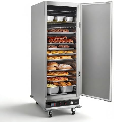 VEVOR Commercial Electric Food Warmer 16 Tier Stainless Steel Single-Door by VEVOR