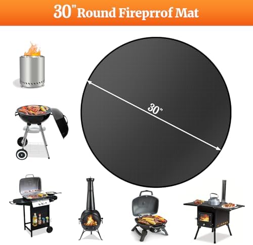 30" Round Fire Pit Mat for Solo Stove Bonfire & Portable Solo Stove Mat - Image 7