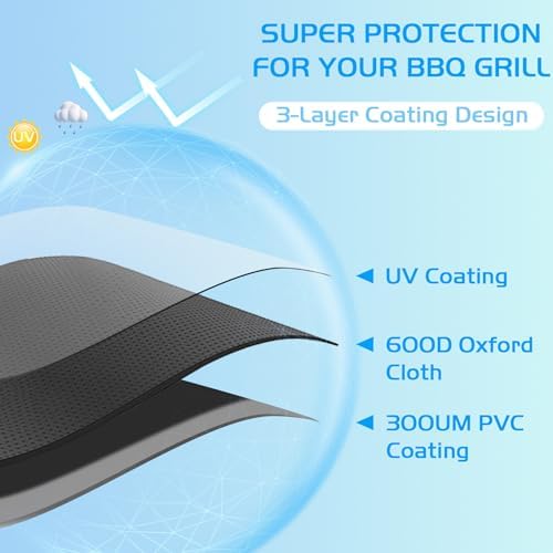 Grill Cover for Traeger Westwood XL Grill Parts BAC861P Full Length Covers Wood Pellet Smoker Replacement Parts TFB82YLJU 600D Waterproof Outdoor BBQ Grilling Accessory - Image 6