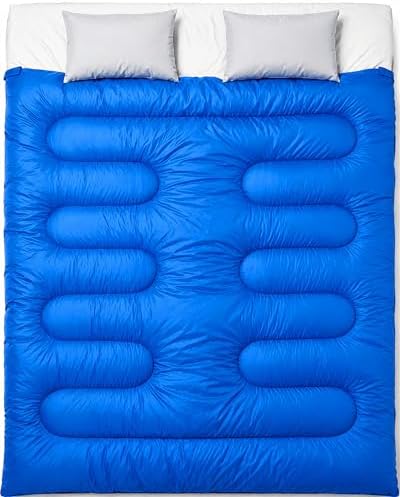 MalloMe Sleeping Bags for Adults Cold Weather & Warm - Backpacking Camping Sleeping Bag for Kids 10-12, Girls, Boys - Lightweight Compact Camping Essentials Gear Accessories Hiking Sleep Must Haves by MalloMe