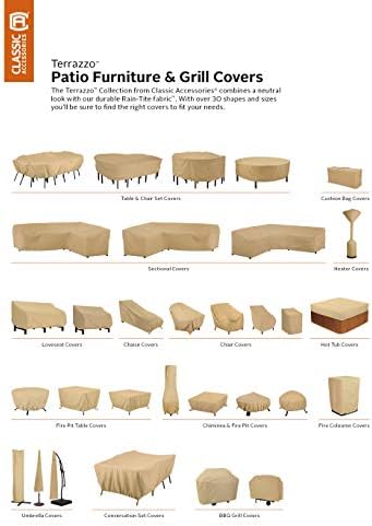 Classic Accessories Terrazzo Water-Resistant 26 Inch Stackable Patio Chair Cover, Outdoor Chair Covers - Image 7