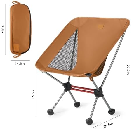 Naturehike YL08 Ultralight Camping Chair — Only 2.12 LBS, Anti-Sinking Feet - Image 2