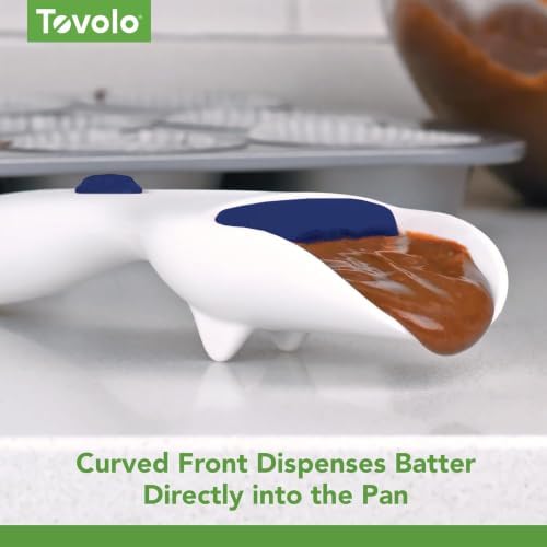 Tovolo Cupcake Scoop Batter Dispenser for Cupcakes Muffins Pancakes and Cookie Dough, Easy to Clean Batter Scoop Slide Dispenses Quicker for Even Size Baked Goods Kitchen Gadget, Fuchsia - Image 5
