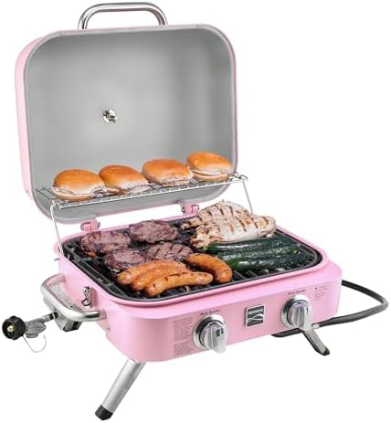 Kenmore 2-Burner Portable Tabletop Retro Gas Grill by Kenmore