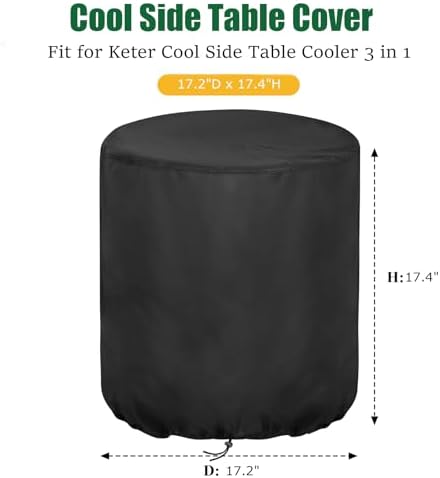 Patio Table Cover for Keter Cool Side Table Cooler - Image 2