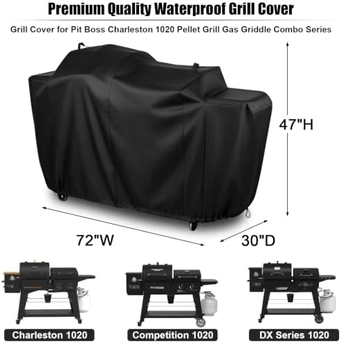 QuliMetal Grill Cover for Pit Boss Charleston 1020 DX Pellet Grill - Image 2