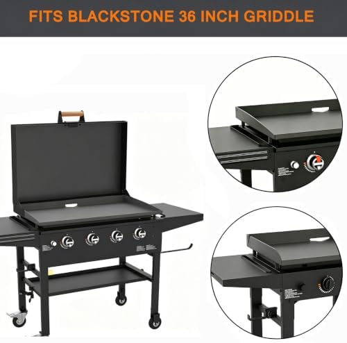 Upgraded Handle & Hinge Kit for Blackstone 36 inch Griddle Cover Lid Hinges - Image 2