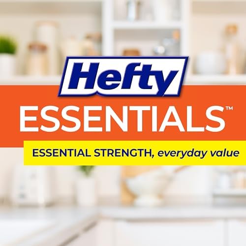 Hefty Essentials 13 Gallon Kitchen Trash Bags, White, Unscented, 120ct - Image 6