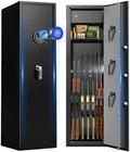 8-10 Gun Safe for Rifles, Gun Cabinet with Digital Keypad, Rifle Safe with Dual Alarm Mode, Long Gun Safe with Adjustable Shelves, Gun Safes for Home with No Assembly Required, 57.09” Rifle Gun Safe by ANXINWEI