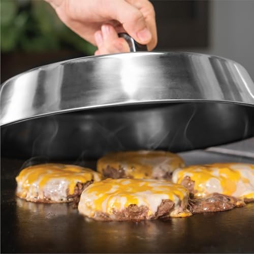 Blackstone® 12" Round Griddle Basting Cover, Stainless Steel - Image 2