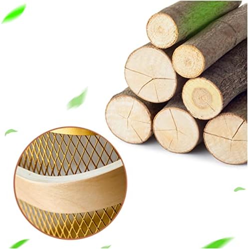 Mesh Steel Storage Organizer Basket Fruit Basket Bin with Wood Handle Ideal for Kitchen Bathroom Picnic Baskets Pantry Cabinets Storage Home Decor (Lemon Yellow) - Image 6