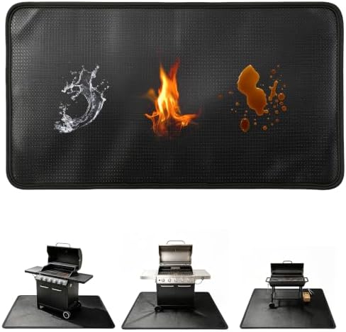75×40 inch Under Grill Mats for Outdoor Grill,Fire Resistant Mat by Ludehem