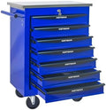 7-Drawer Heavy-Duty Rolling Tool Chest with Wheels & Steel Roof, Lockable Tool Chest Storage Cabinet for Garage, Workshop, Warehouse, and Repair Shop by Unknown