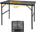 GREGIN Folding Camping Grill Table, Outdoor Metal Table. Foldable, Portable by Unknown
