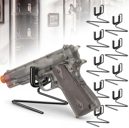 Yaocom 10 Pcs Rubber-Coated Pistol Display Stand, Desk Rest Style by Yaocom