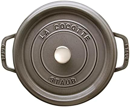 Staub Round Cocotte - 4Qt - Graphite Grey - Image 7