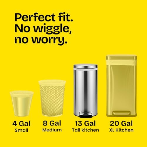 Glad ForceFlex Kitchen Trash Bags, Rip and Tear Resistant, Gain Original Scented Tall Garbage Bags, Odor Control, Febreze Freshness, 13 Gallon, 140 Count - Image 5