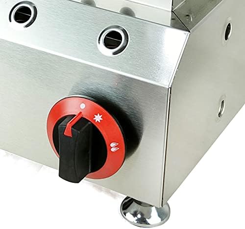 LPG Gas Waffle Maker, Stainless Steel Mini Donut Maker Machine Commercial Mini Pancake Muffin to Bake Food In The Shop/Fields Each Waffle 4.3 x 4.3 x 1cm/1.69 x 1.69 x 0.39 Inch - Image 4