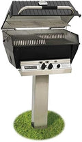 Broilmaster P3-XF Premium Propane Gas Grill On Stainless Steel In-Ground Post by Broil+Master