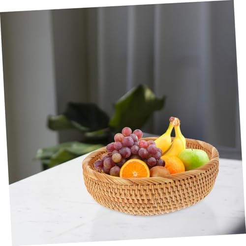 Vintage Rattan Woven Basket for Kitchen Fruit Snack Storage Organizer - Image 7